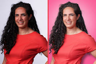 portrait retouching photo retouching product clean and remove background fast