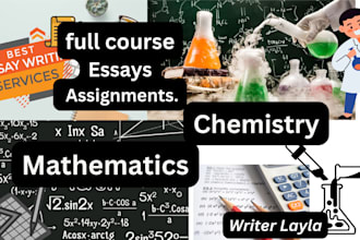 be your expert in mathematics and chemistry
