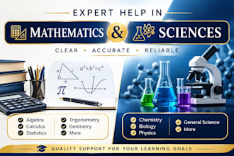 be your expert in mathematics, sciences and social sciences