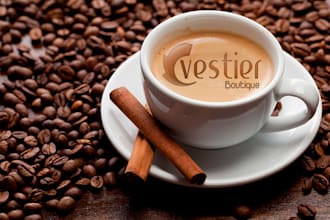 put your logo in a cup of coffee