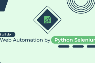 do web automation by selenium python