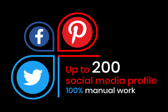creat 200 social media profile for claiming your brand name