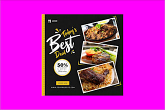 design an amazing facebook and instagram advert and roll up banner
