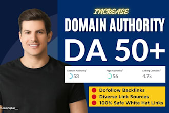 seo backlinks high da increase domain authority linkbuilding