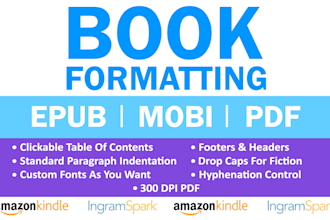 do book formatting, layout design, and typesetting  in indesign