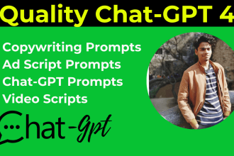 write custom prompts for open ai chat gpt 4