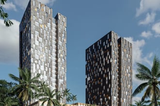 create render image for commercial building