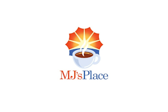 amazing small town coffee breakfast destination logo