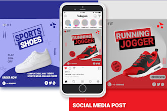 design social media post,facebook ads,instagram content,banners