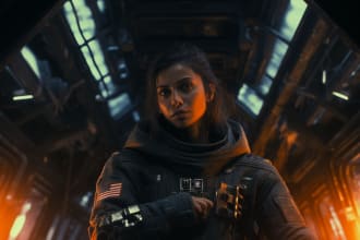 do character design concept art for sci fi, cyberpunk