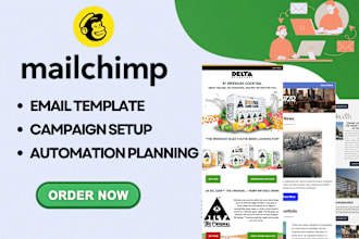 do mailchimp email marketing, automation, email template design
