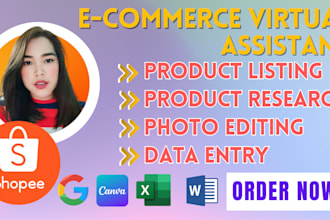 do product listing on shopee