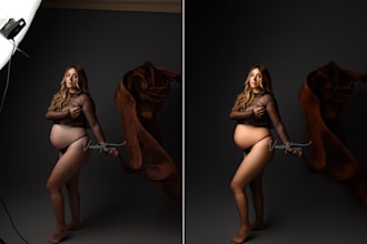 retouch maternity photos fast and beautiful