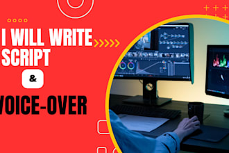 write script and voice over for your video