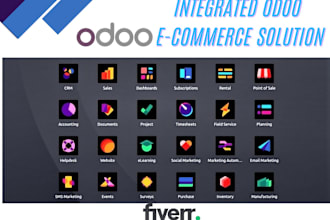 do API integration of odoo with ebay amazon shopify mangento