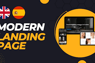 design a responsive wordpress landing page with elementor
