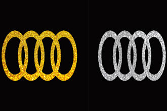 design creative 3d gold or silver logo