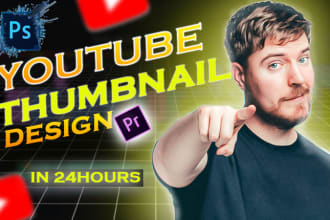 design professional youtube thumbnails for your videos