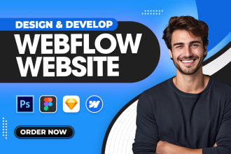 develop or design webflow website, webflow expert, figma to webflow
