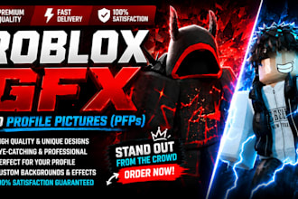 make you an astonishing roblox gfx profile picture pfp