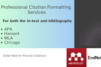 manage citations and references using endnote, mendeley