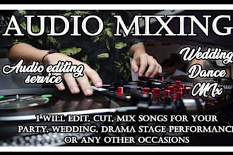 edit, cut, mix songs for your performance, cheer, dance