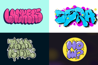 design perfect graffiti art for your logo and graffiti illustration