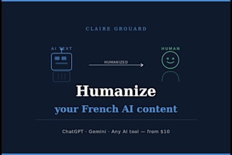 edit and humanize your ai generated content in french