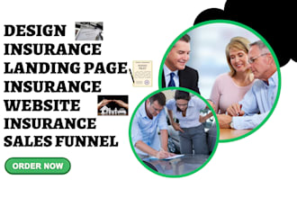 design insurance landing page insurance website insurance sales funnel
