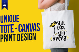 design custom print tote bag canvas bag