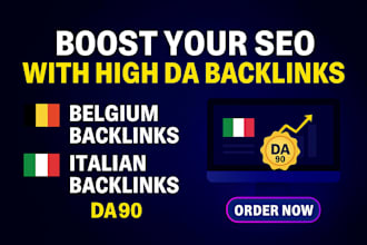 boost seo ranking with da 90 plus belgium italian backlinks