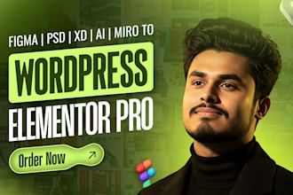 convert psd xd ai figma miro to wordpress website