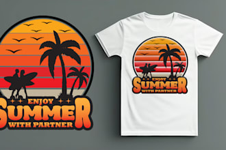 do custom t shirt design with modern vector touch