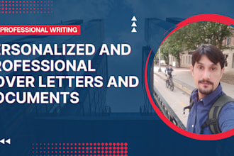 write professional cover letters and any kind of documents
