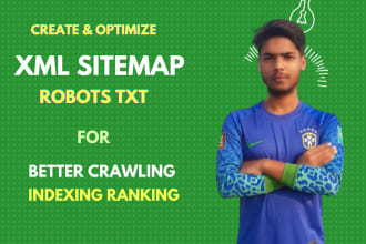 optimize XML sitemap and robot txt to index your website