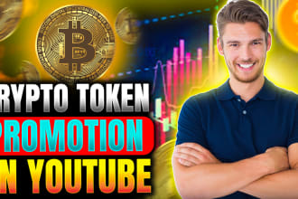 promote your crypto token, coin or exchange on my youtube channel