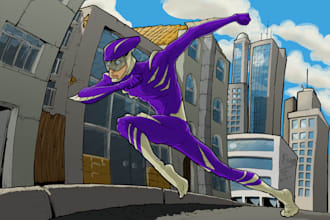 create a custom comic illustration