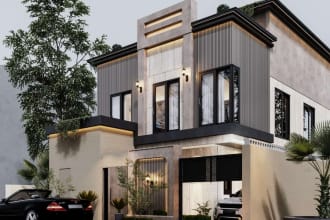 do 2d floor house plan, 3d elevation, interior house design