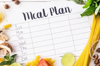 be your personal nutritionist and provide you a meal plan