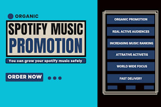 do organic spotify album promotion spotify music promotion spotify music