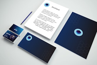 design professional business card and stationary
