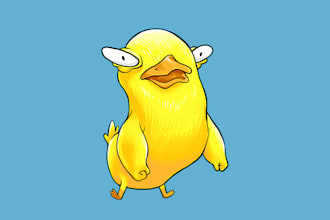 design a unique cartoon mascot for your brand