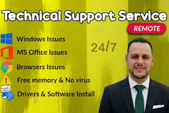 be your IT helpdesk technical support via remote