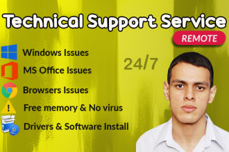 be your IT helpdesk technical support via remote