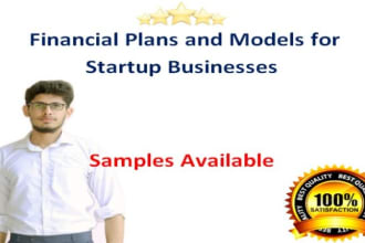 create financial plan and model for startups