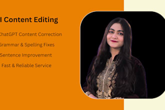 do ai editing and chat gpt content correction