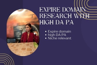 do expired domains research with high da pa