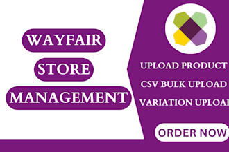 wayfair product listing and store management