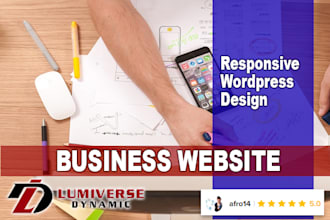 create business responsive wordpress website