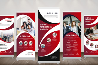 do professional roll up banner, pull up banner and retractable in 24 hours